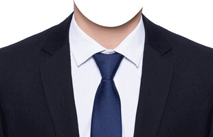 男士深色领带西装衣服素材