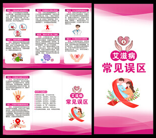 世界艾滋病日三折页