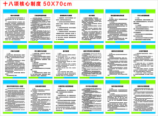 十八项核心制度