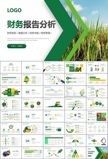 绿色农业产业总结计划ppt模板