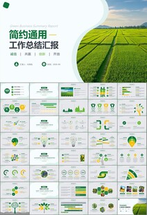 绿色农业产业总结计划ppt模板