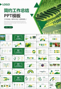 绿色农业产业总结计划ppt模板