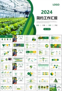 绿色农业产业总结计划ppt模板