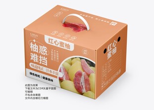红心蜜柚手提礼盒包装