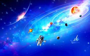 梦幻宇宙中的多彩星球