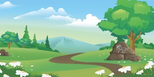 田园风光中的蜿蜒小路