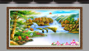 山水风景装饰画