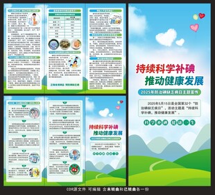 2025防治碘缺乏病日三折页