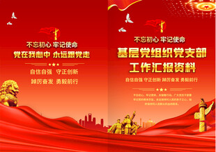 党组织工作汇报封面