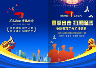 扫黑除恶专项工作汇报封面