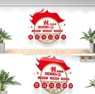 社会主义核心价值观形象墙