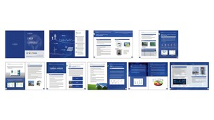 蓝色商务风中广核产品画册