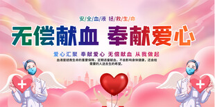 无偿献血宣传展板