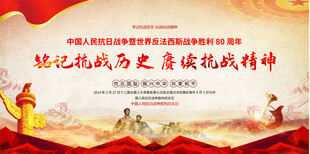 抗战胜利纪念日活动展板