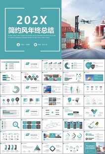 物流运输快递行业总结计划PPT