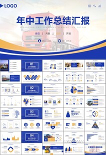 物流运输快递行业总结计划PPT