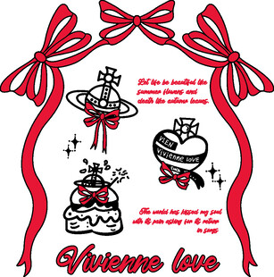 浪漫婚礼装饰元素插画