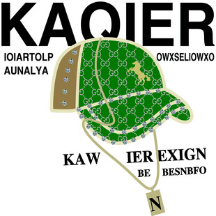 绿色高尔夫帽与球杆展示