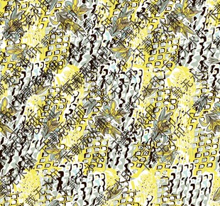 色块花  手绘花   数码印花