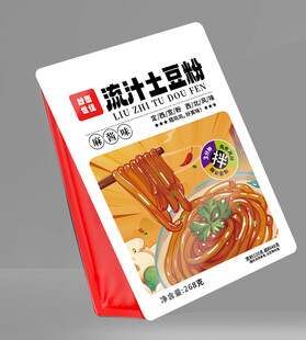 美味流汁土豆粉包装展示