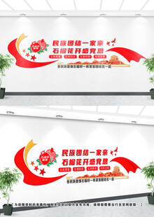 民族团结文化墙