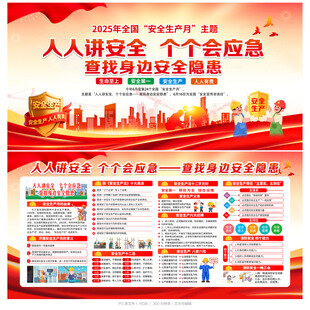 安全月展板