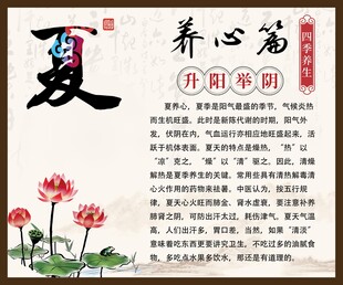 中医馆养生夏季养心篇保健沐足