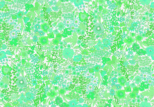 清新绿底花卉图案纹理