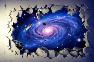 创意星空背景墙