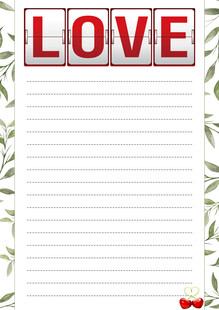 浪漫爱情信纸