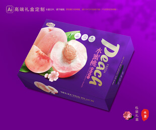 水蜜桃包装 桃子礼盒