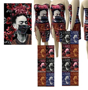 个性图案服饰及配饰展示