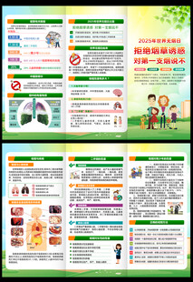 2025年世界无烟日三折页