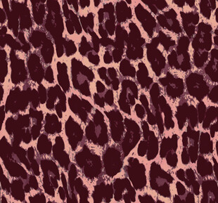 深棕粉色相间豹纹图案