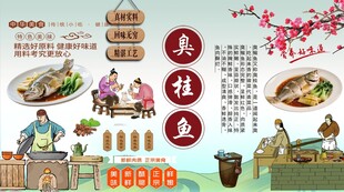 臭桂鱼背景墙