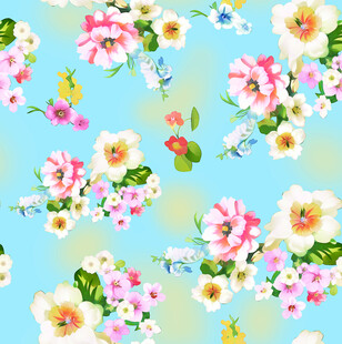 清新花卉图案背景