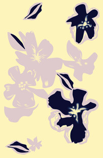 淡雅花卉图案设计