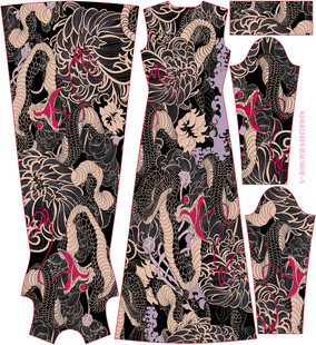 日式和风印花服饰图案