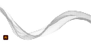 飘逸线条抽象艺术图案