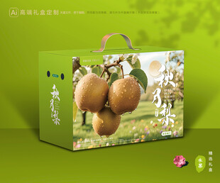 秋月梨礼盒 梨包装