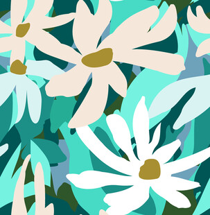 清新花卉图案背景设计