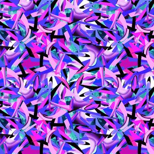 梦幻多彩抽象图案纹理