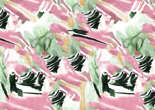 粉色花卉几何图案背景