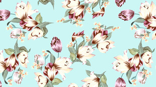 清新花卉图案背景