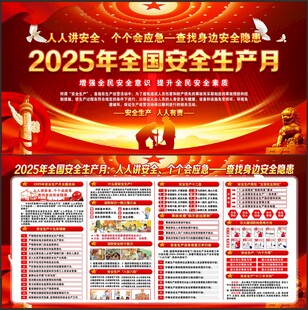 安全生产月宣传展板