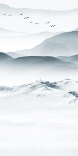 现代 山水中式玄关 TIF分层