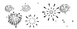 烟花矢量纹饰