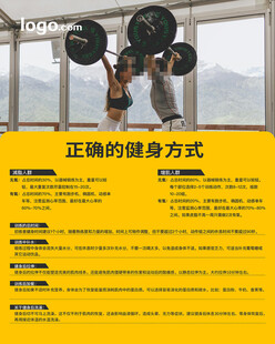 健身正确方式海报设计