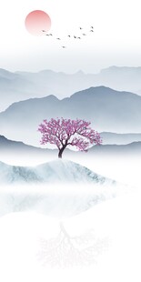 中式 新高清玄关画 TiF分层