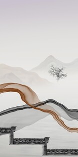 简约 意境现代玄关 TIF分层